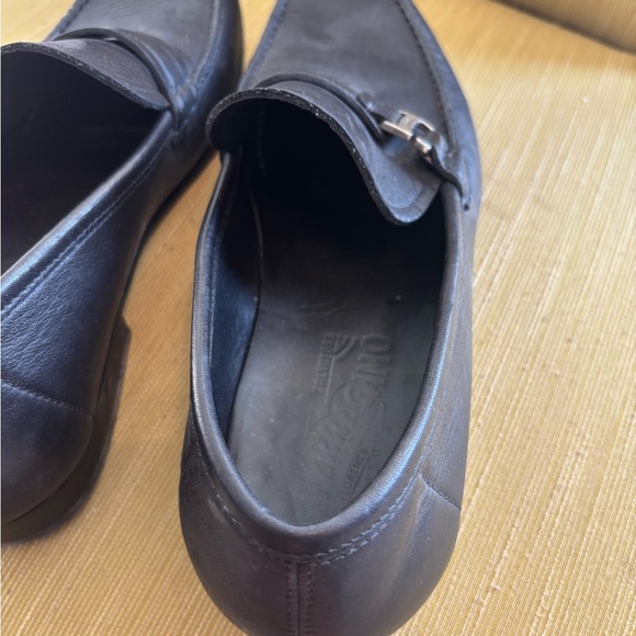 Salvatore Ferragamo Black Leather Slip-On Loafers, mint condition main image 5